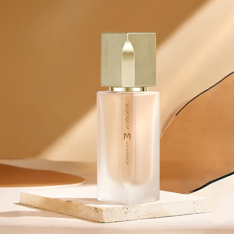 Fondotinta liquido Correttore anti-glicazione naturale Controllo del petrolio Idratante opaco a lunga durata Pelle secca Oliy Fondotinta viso 35ml