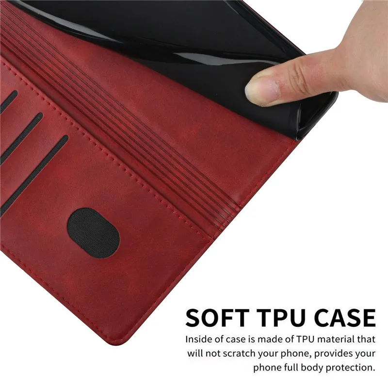 Leather Flip Case on For Xiaomi Redmi 10 2022 10A Note 10S 10T 10Pro Mi 10T Lite Pro 5G Magnetic Cases Stand Wallet Phone Cover