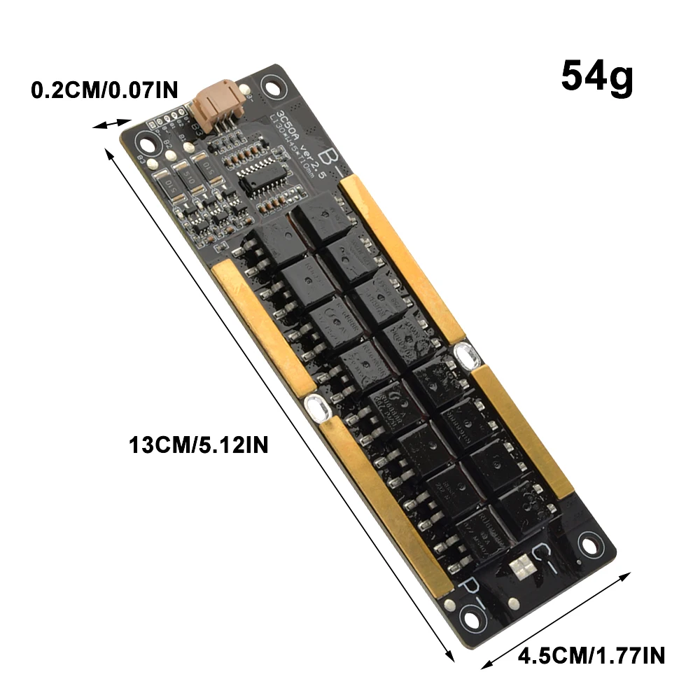 BMS 3S 12.6V 50A Li-ion Lithium Battery Charge Protection Board with Balance PCB PCM For E-bike Escooter 18650 Cells Charging