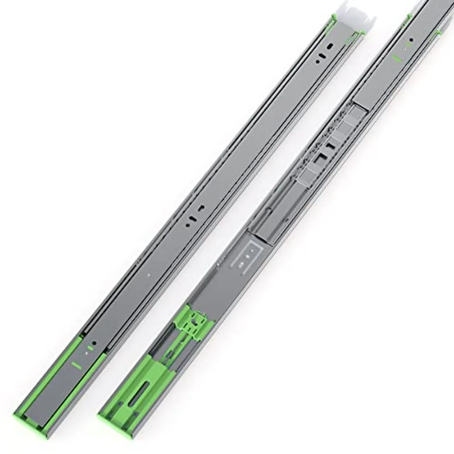

Pairs Heavy Duty Soft Close Drawer Slides 50 Lb Load Capacity Full Extension Ball Bearing Side Mount Drawer Runner Rv Tool Box