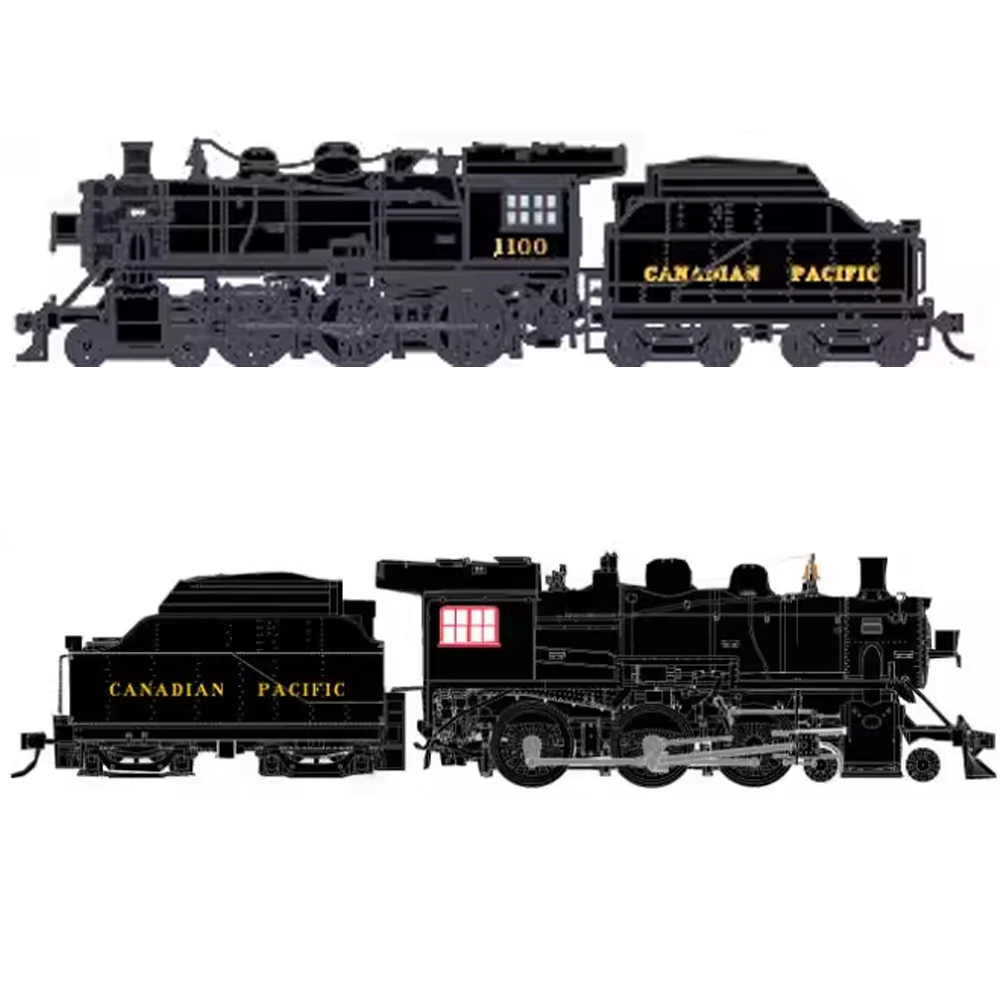 HO نوع 1/87 لعبة القطار الكندي SMT D-10h سبيكة البخار قاطرة تيار مستمر/DCC نسخة قطار نموذج الصبي لعبة القطار