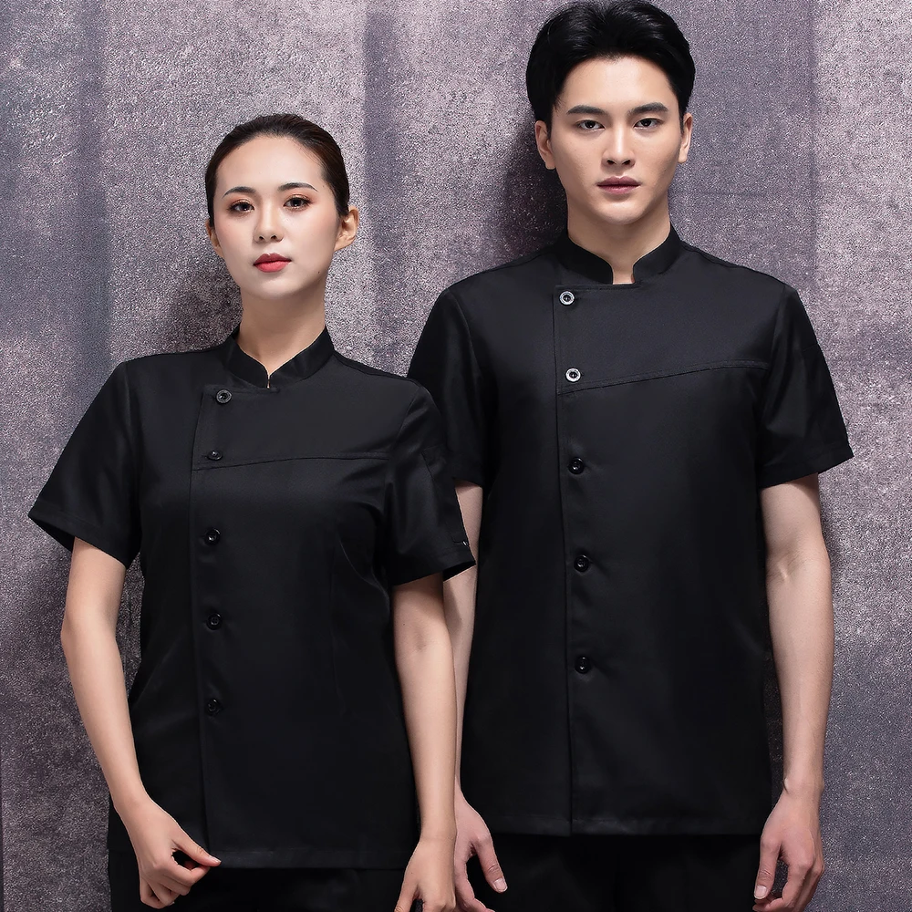 Restaurant Food Service Workwear Chef Jackets Men Women Clothes Waiter Coats Canteen Cooking Shirts Bakery Work Blouse