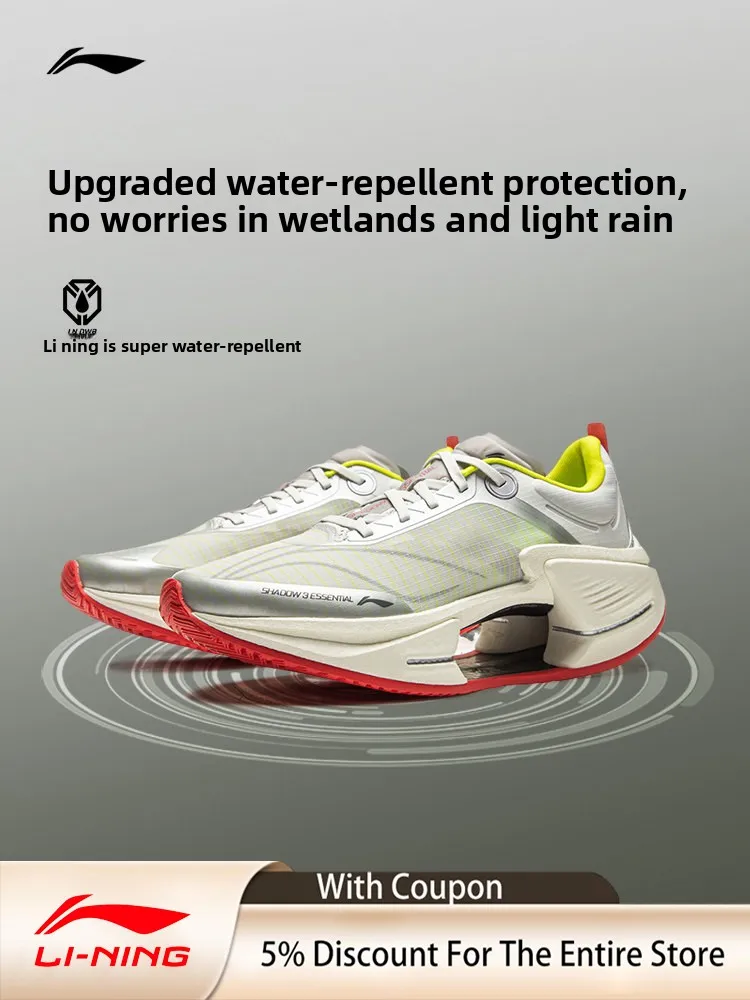LI NING JUEYING3 ESSENTIAL Men's lightweight, breathable, and shock-absorbing professional sports running shoes