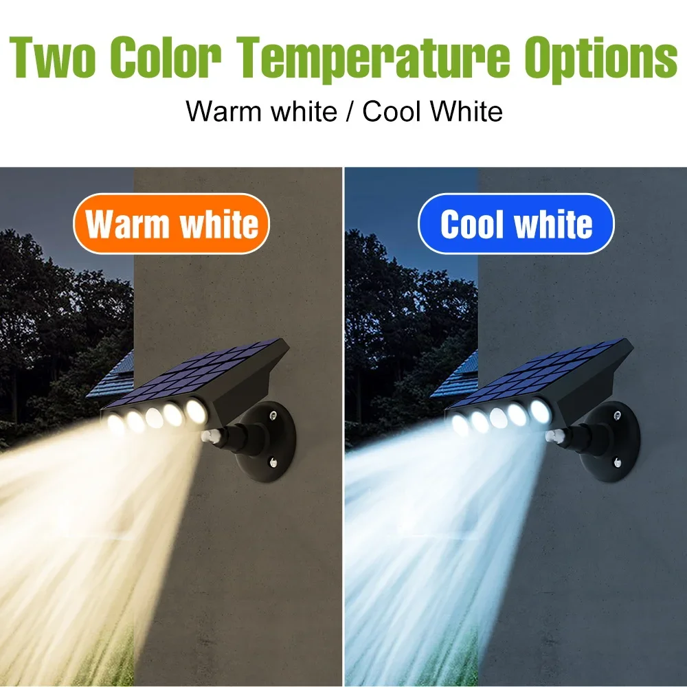 LED Solar Light Motion Sensor Projection Street Lamp Outdoor Waterproof Exterior Wall Lamps Garden Courtyard Landscape Lighting