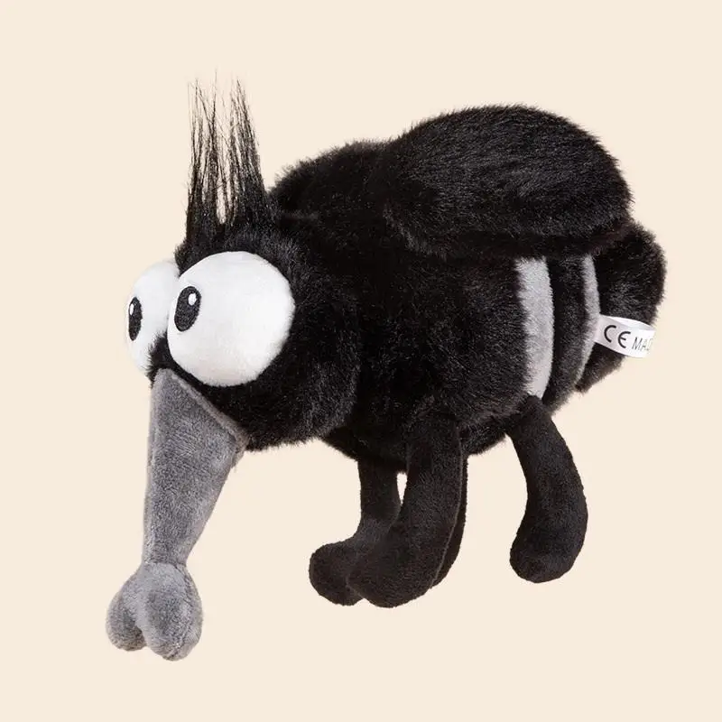 

1 Piece 13/25cm Cute Stuffed Bug With Angry Face Doll Bag Pendant Summer Mosquito Plush Toy Funny Gift For Kids Home Decor