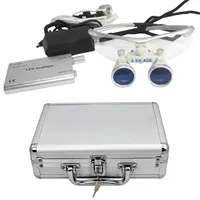 LED Headband Dentist Magnifier, 3.5 X 420 mm Binocular Loupes Magnifier Glasses, for Close Work