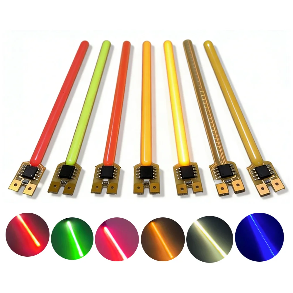 LED Cob Filament Meteor Shower Flowing Water Lamp DC3V 59mm 70mm  Incandescent Light Accessories Filament Diodes Parts Decor