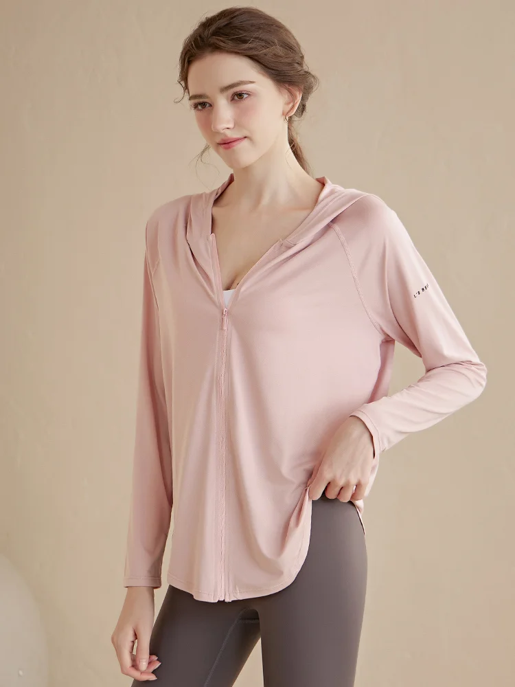 Women's Yoga Jaet Hooded Loose Fitn Sportswear Top Qui Dry Autumn Winter New Sle Ocnltiy Commute Simple Long Sve