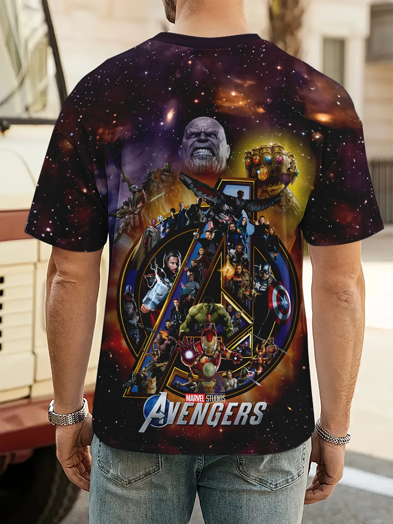 تي شيرت برسومات Marvel Avengers تي شيرت مضحك بشعار ثلاثي الأبعاد مطبوع عليه الرجل الحديدي Thor Captain America Hulk Wonder Woman Spiderman تي شيرت