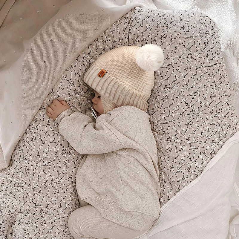 Baby Hut Jungen Mädchen Nette Pompom Caps Motorhaube Herbst Winter Ohr Warme Baby Beanie Neugeborenen Kinder Hüte Gestrickte Solide kinder Caps