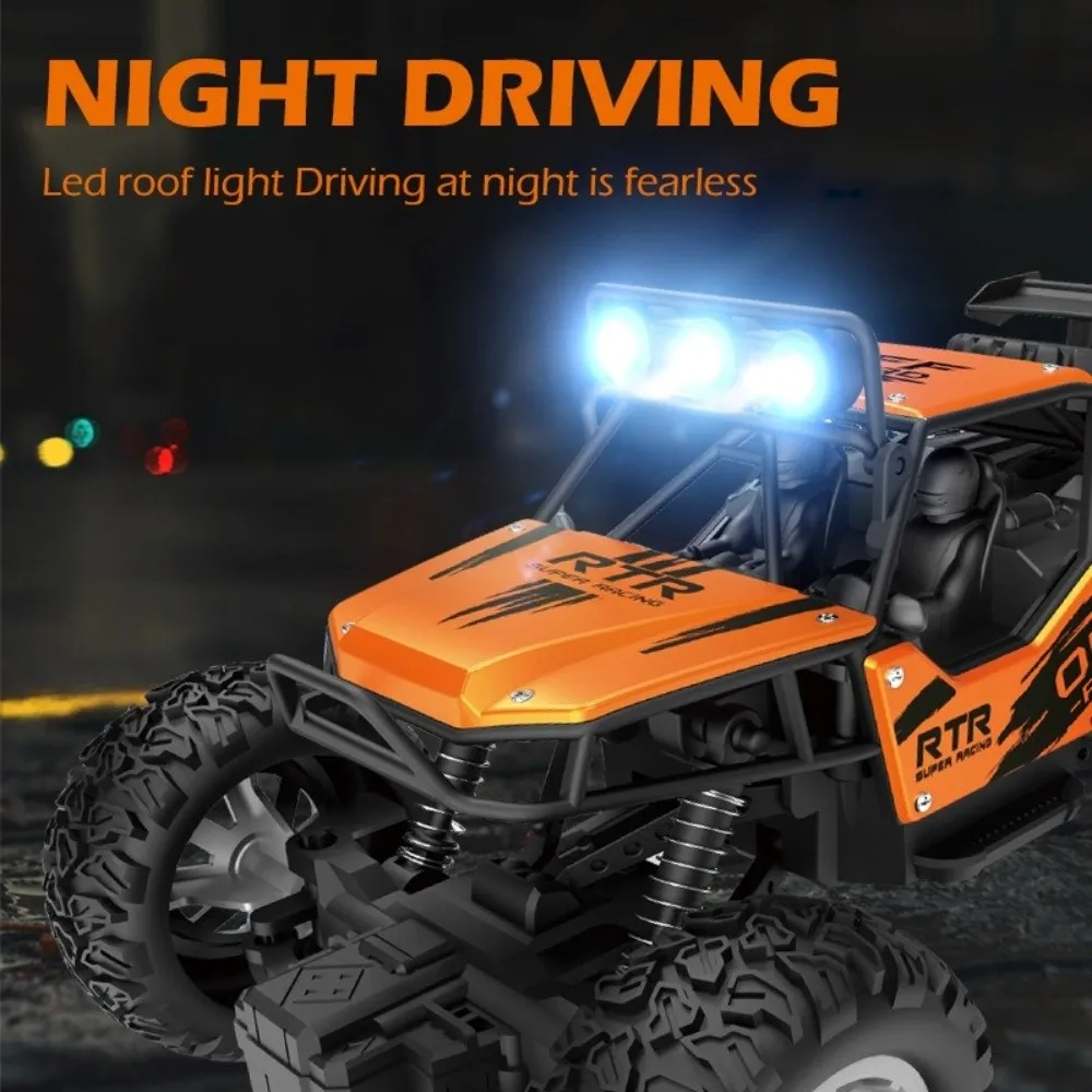 New 1:20 Alloy RC Crawler Car 4WD Spray and Lighting Climbing Buggy Truck Durable High Speed RC Buggy Car Holiday Gifts