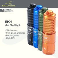 SKILHUNT EK1 180 Lumens EDC Mini Tiny Keychain USB-C Rechargeable LED Flashlight Poket Torch Outdoor Daily Camping Hiking Riding