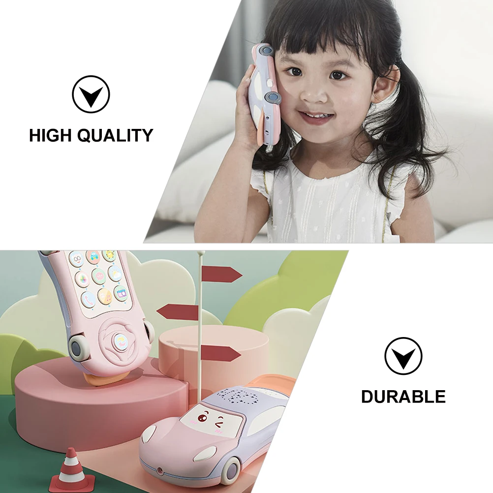 

1pc Music Lighting Story Machine Baby Education Toy Pink Multifunctional Phone Child Premium Material Kids Coordination Hearing