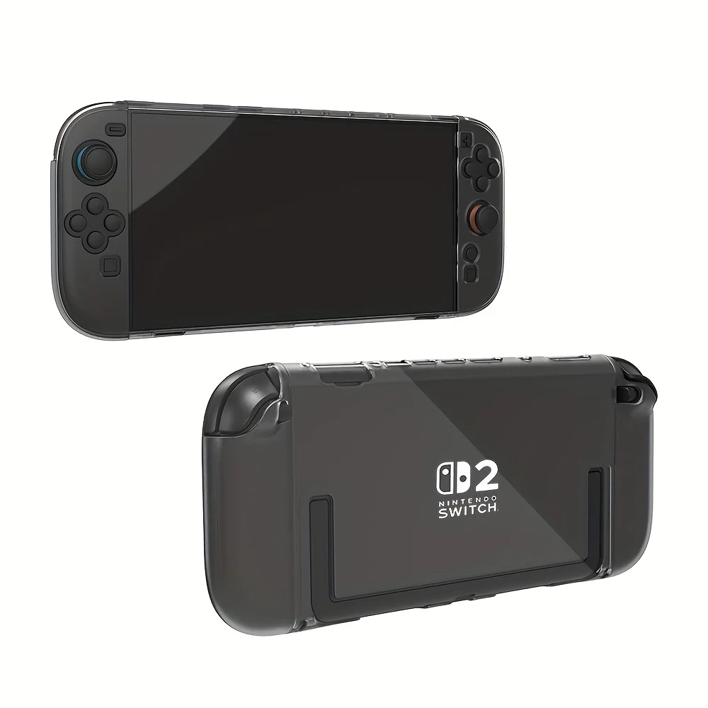 Geeignet für Nintendo Switch 2, kristallklare Schutzhülle, Anti-Drop-Hartschale, komplettes Zubehör mit abnehmbarem Joystick – Detail 7
