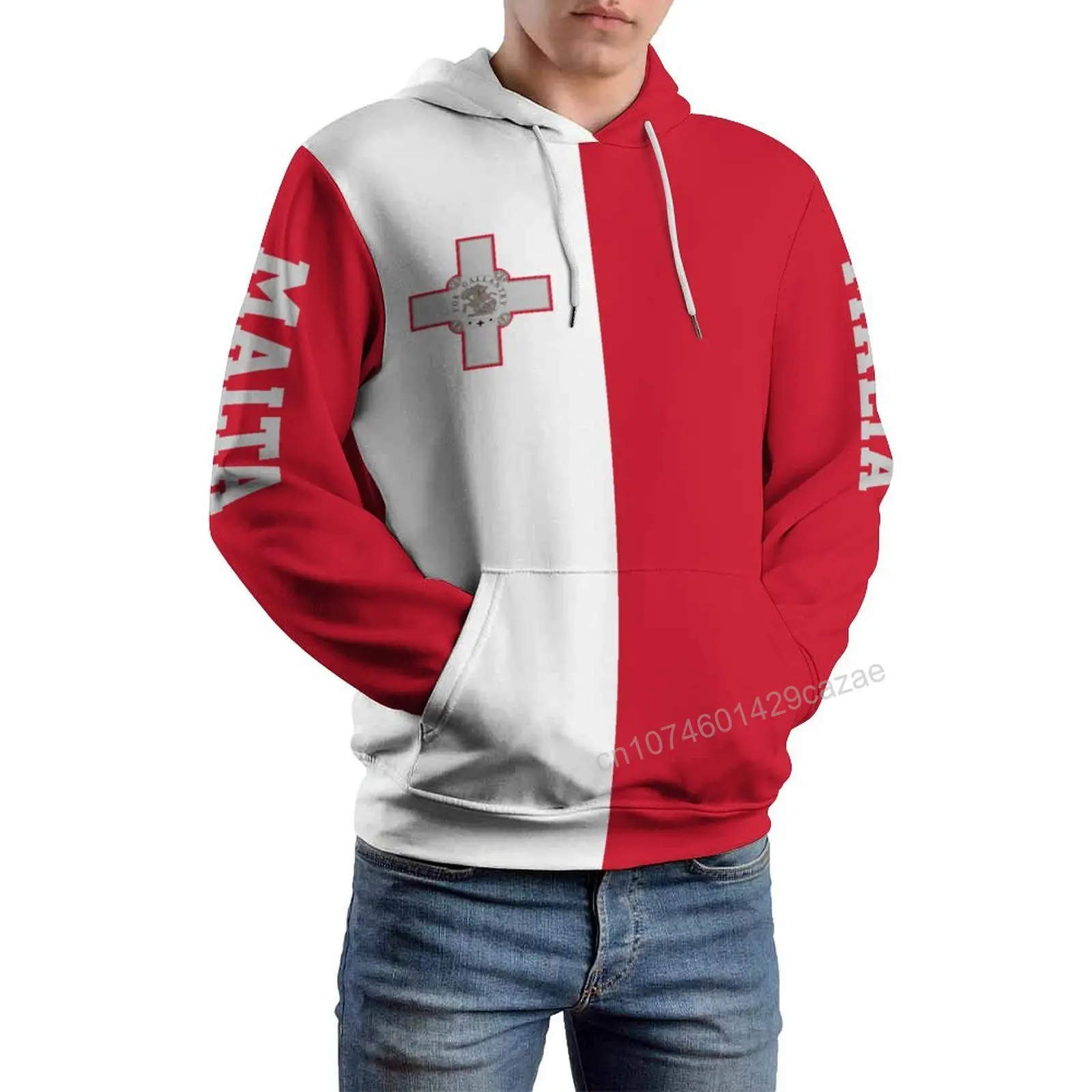 Malta Country Flag 3D Hoodie Polyester Cool Men Women Harajuku Sweatshirt Unisex Casual Pullover Hoodies