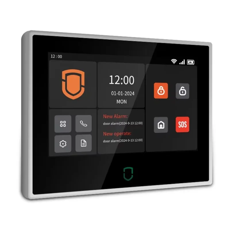 TuyaSmart Life ワイヤレス 7 インチ タッチ スクリーン IPS 4G GSM SMS WIFI ホーム盗難セキュリティ警報システム