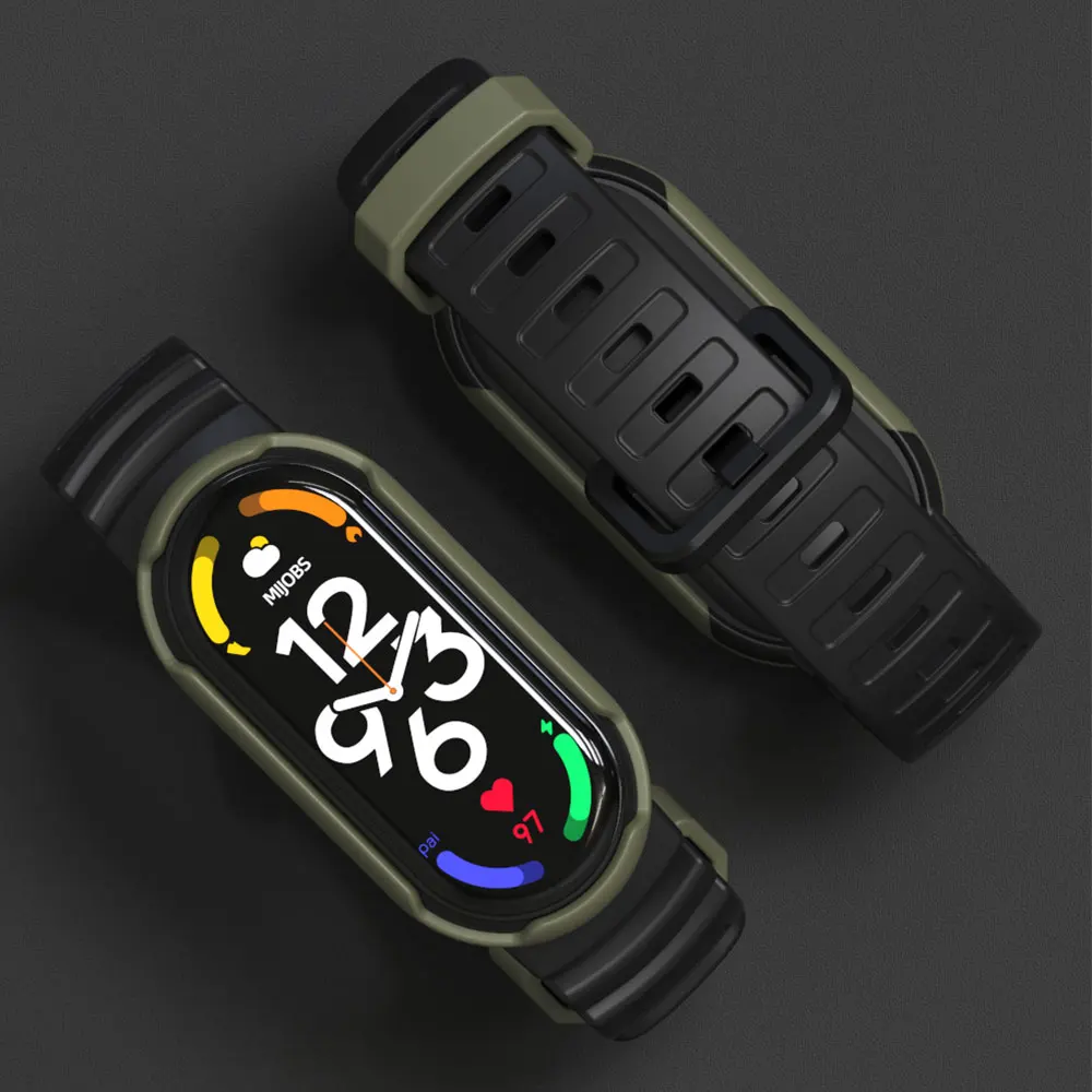 حزام سيليكون لين من البولي يورثين الحراري لشريط شاومي مي ، سوار معصم ، استبدال ساعة ، سوار مي 9 ، 8 ، 7 ، 6 ، 5