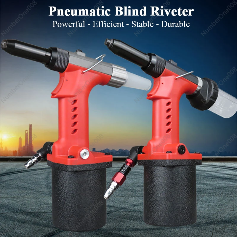 Hydraulic Pneumatic Riveter Industrial Grade Blind Riveter 3.2mm-4.8mm Vacuuming Air Riveting Tool Heavy Duty Rivet Gun