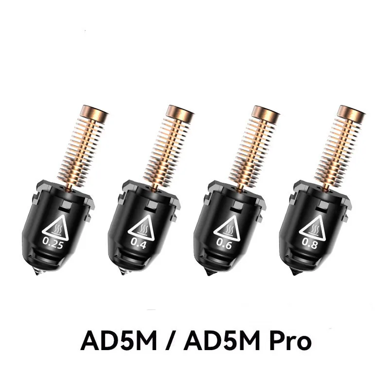 1Pc Flashforge Adventurer 5M Series AD5M Pro Nozzle Kit 0.25mm/0.4mm/0.6mm/0.8mm-280℃ High-Speed Quick-Detachable Nozzle