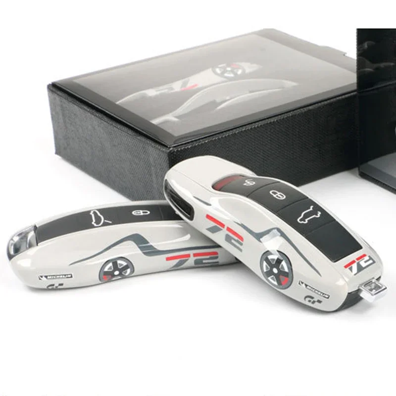 Neue Nr. 72 Racing Style Remote Key Cover Fall ersetzen fit für Porsche Cayenne Panamera Cayman Macan Boxster 971 9ya 718 911