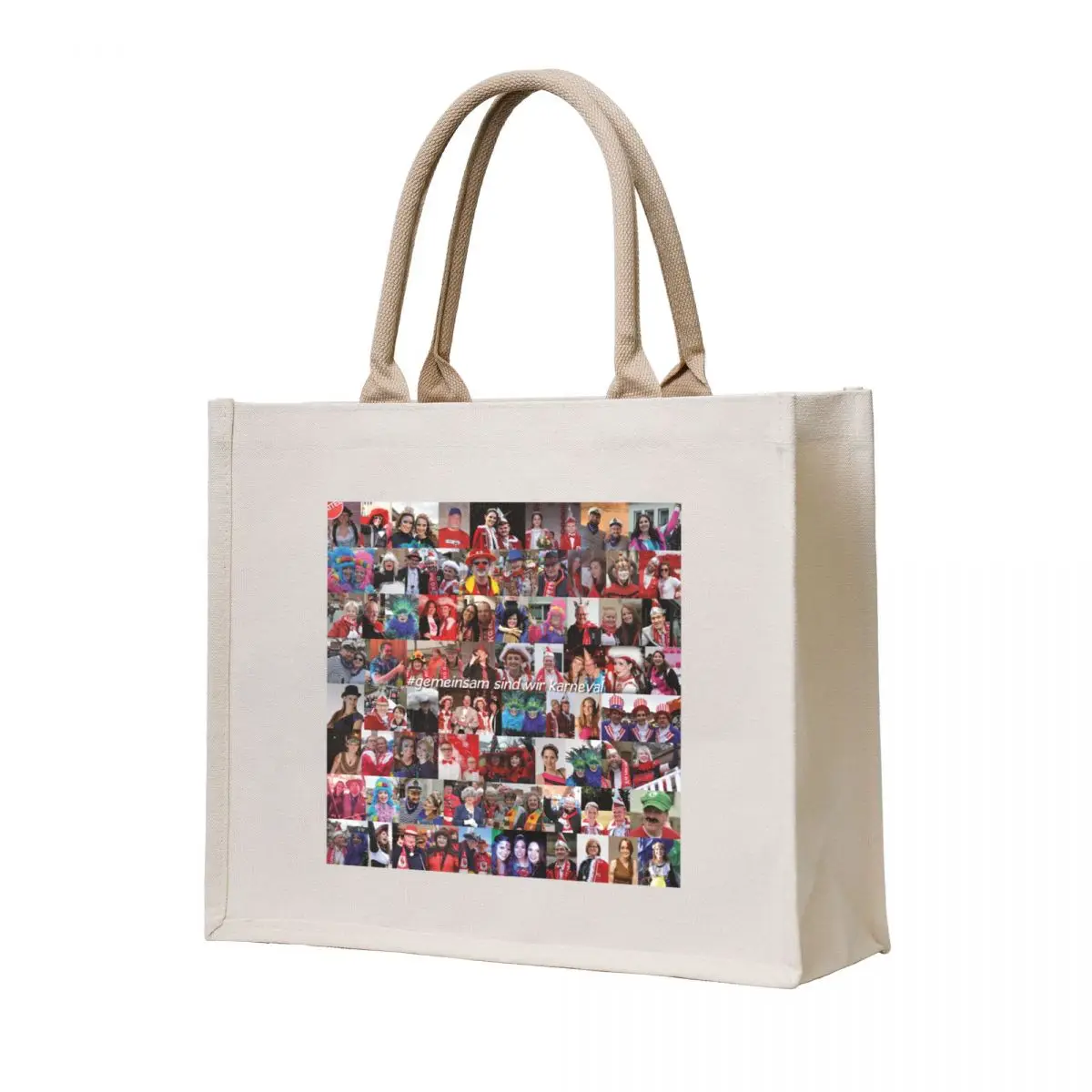 

collage carnival Tote Bag tote bag screen Women's shopping bag Women's shopper Canvas