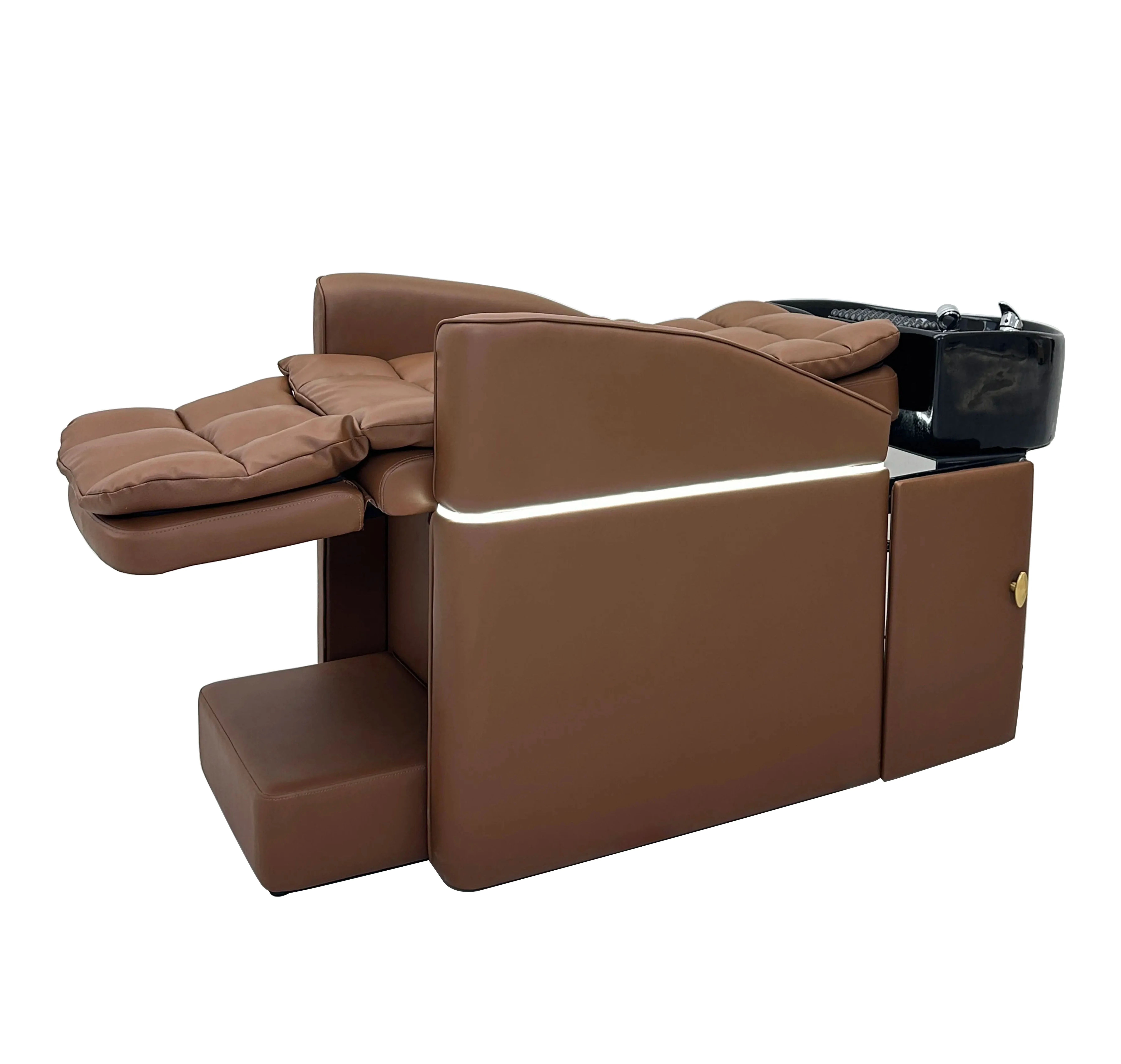 Microfiber recliner, sofa with electric usb Light Emitting Diode