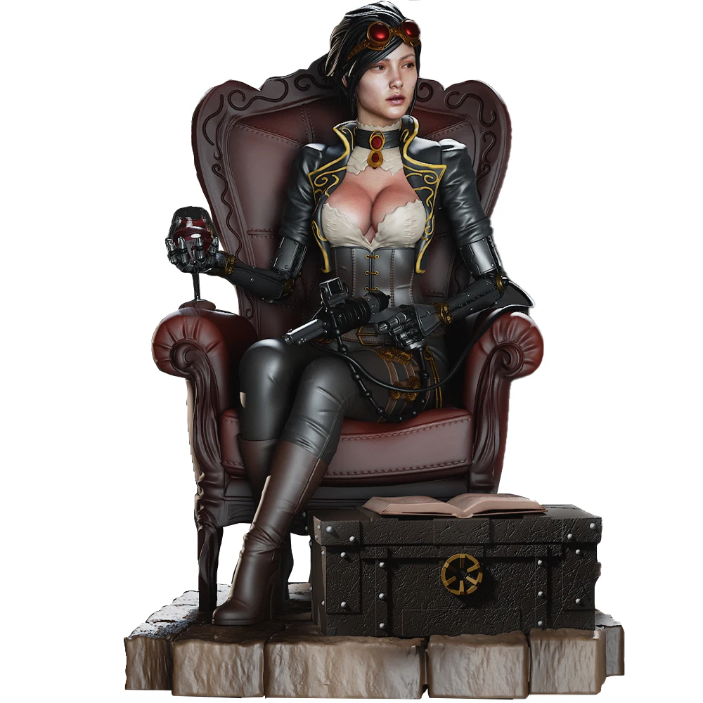 1/18 Pneumatische Lady Fantasy Miniatures-modelset |   3D-printen met hoge detail |   Ongeverfd verzamelobject |   Ambachtelijk beeldje A969