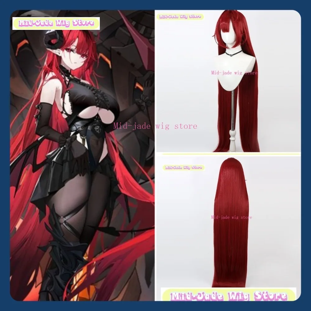 Peruka Mid-jade Wig Store Azur Lane Hildegard Cosplay Anime Gra RPG Halloween Party Syntetyczna Peruka