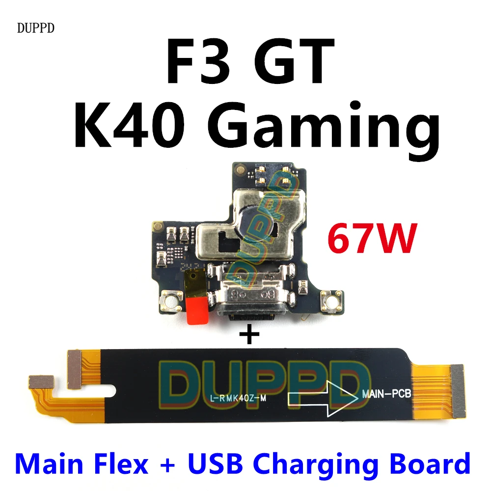 Para Xiaomi Poco F3 GT Redmi K40 Gaming puerto USB Jack Dock conector placa de carga placa principal placa base Cable flexible