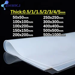 White Silicone Rubber Sheet Clear Silicone Sheet Mat Silicone Sheeting For Heat Resistance Thk0.5/1/1.5/2/3/4/5mm