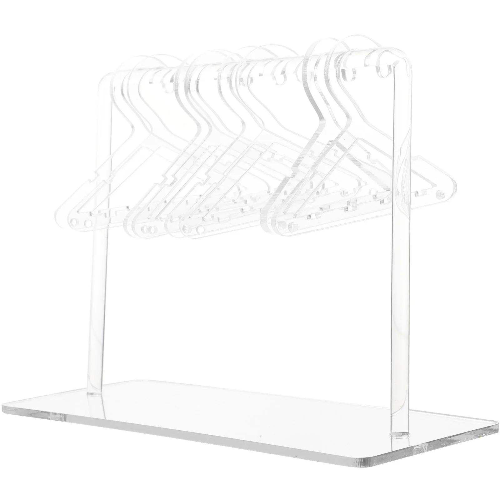 

1 Set Holder Hangers Display Organizer Acrylic Compact Storage Easy Assembly Display Hanger Rack Necklace Hanger Jewelry