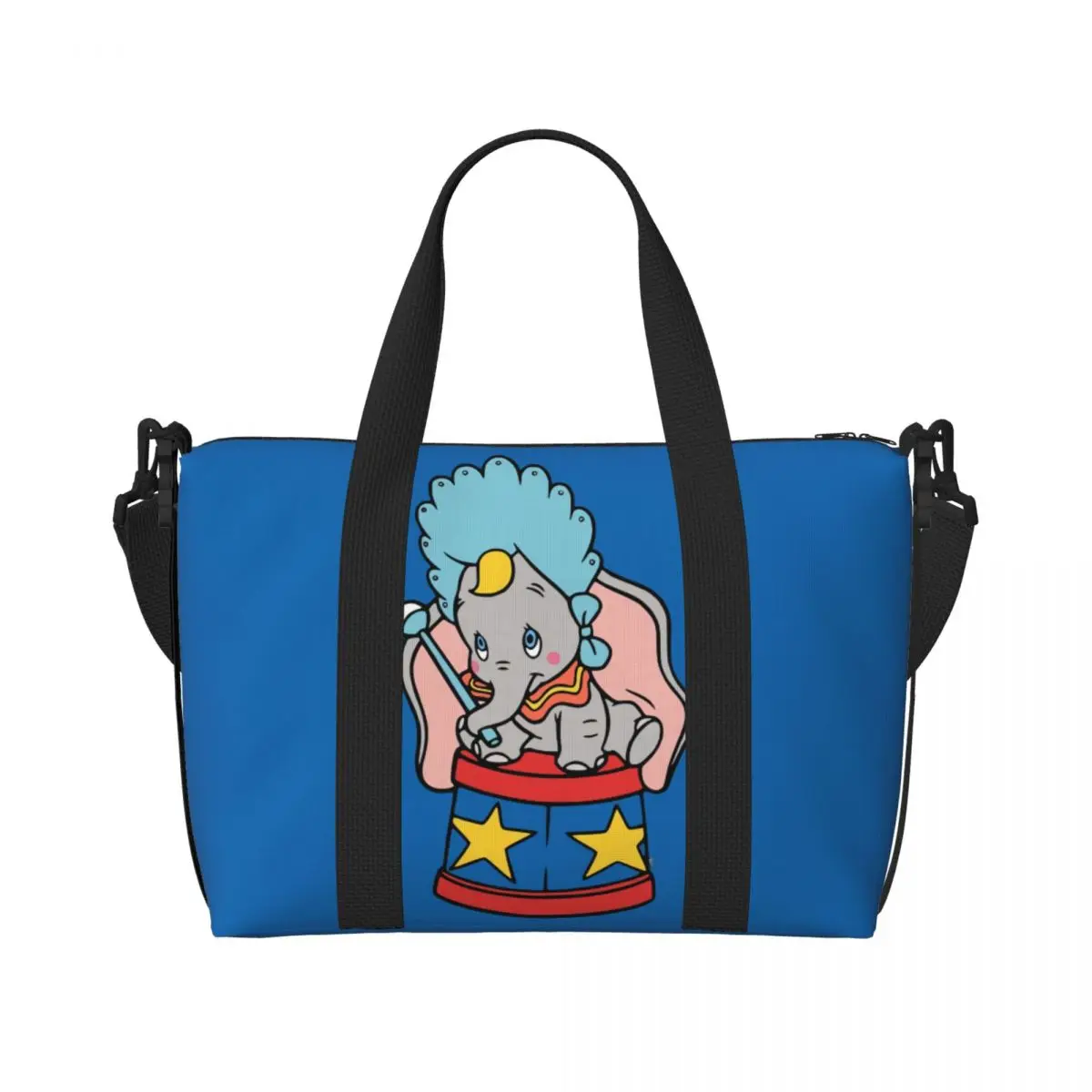 

Custom Dumbo Groceries Tote Shopping Bag Women Big Capacity Gym Beach Travel Bags