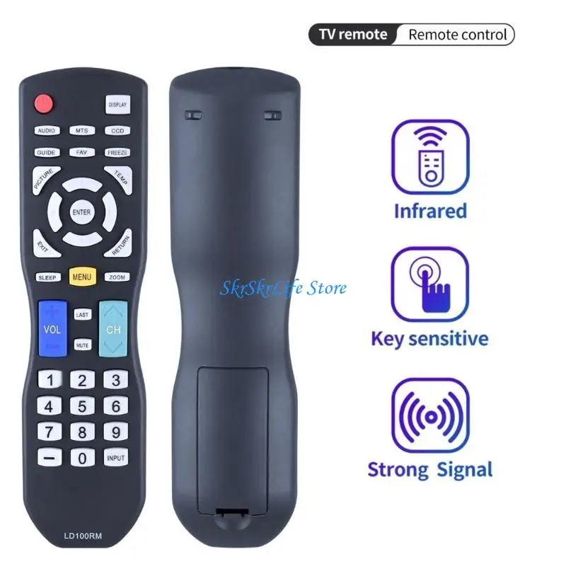 E65E LD100RM Replace Remote Control For Apex LE24H87 LE3242 LD4077M HC3269 RM-188