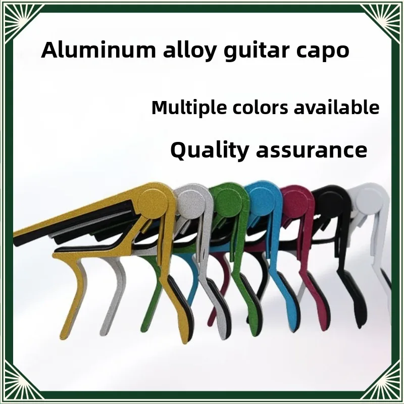 1 ud. Clip de capo de guitarra hecho a mano de aluminio puro, clip de capo para guitarra folk