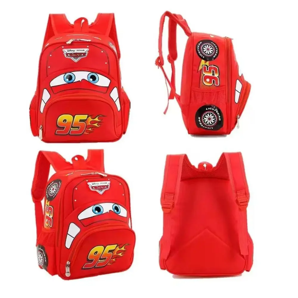 Disney 2024 New Kindergarten School Bag Cute Children\'s Backpack Cartoon Car Backpack Casual Preschool School Bag