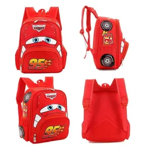 Disney-Cute cartoon car of cartoons, casual preschool, new, 2024 children's school backpack 10 Main Sales Backpack Cars - №5