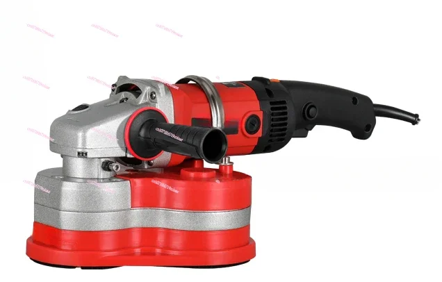 Cement floor grinder Concrete artifact Handheld three-head dust-free grinder Coarse planer Small