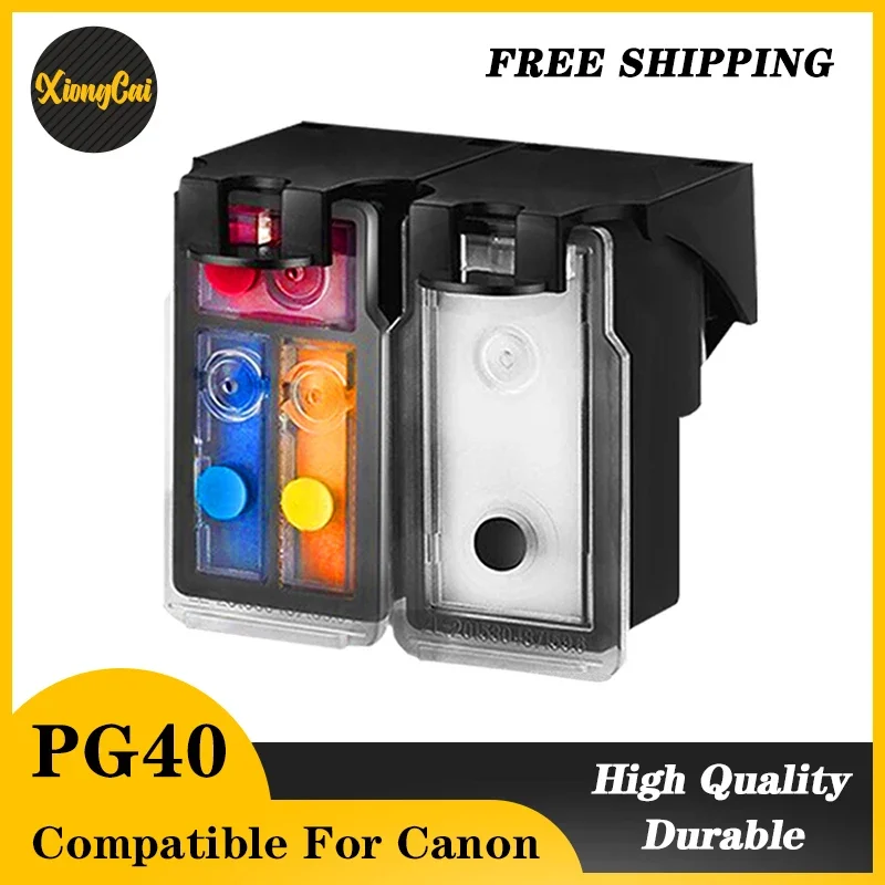 2Pcs PG40 CL41 Compatible RefillableInk Cartridge For Canon Pixma MP140 MP150 MP160 MP180 MP190 MP210 MP220 MP450 MP470 printer