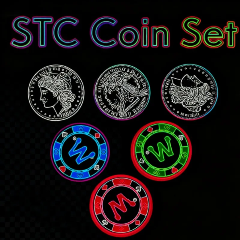 STC Coin Set Magic Tricks | Coin to Chip Change & Penetration Illusion | Multiplying Coins Gimmick for Close Up Magic