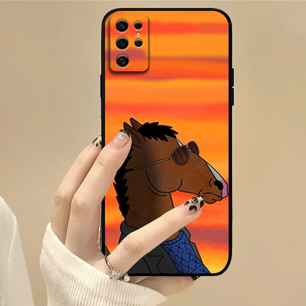 Cartoon B-BoJack Cool Phone Case For Samsung S22 S23 A73 A72 A71 A54 A53 E ULTRA Color Soft Shell