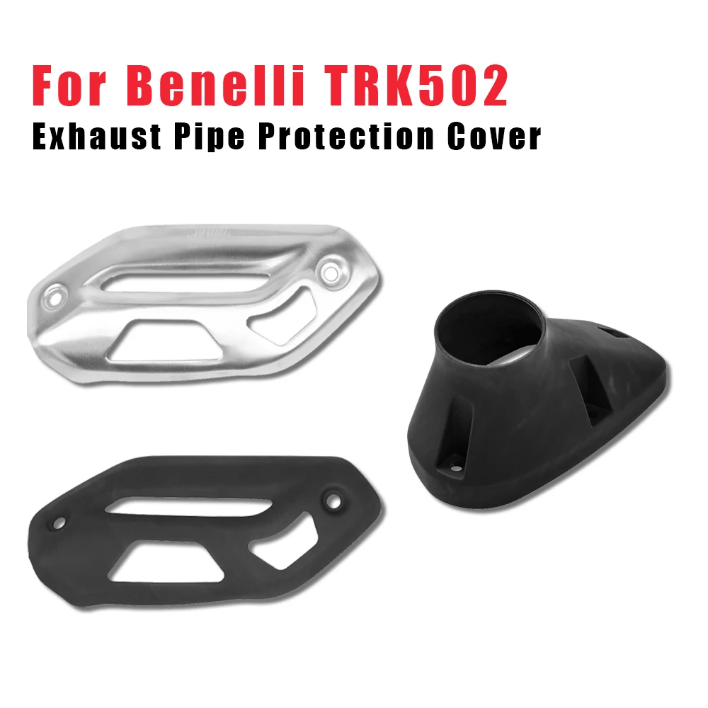 

Exhaust Pipe Cover Tail Section Cylinder Muffler Decorative Parts Exhausts Silencers Plate For Benelli Jinpeng TRK502 TRK502X