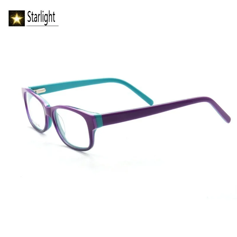 Kleine Quadratische Acetat Vintage Zwei-farbe Gläser Rahmen Mode Optische Männer Frauen Myopie Lesen Brillen Rahmen Rezept Mann