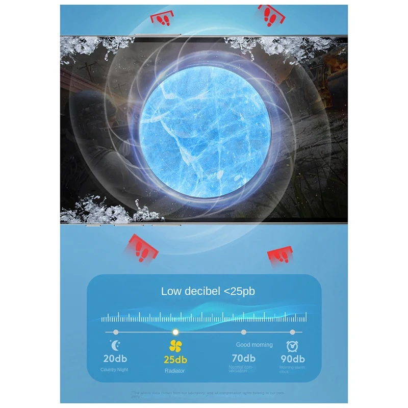 Magnetic Mobile Radiator Phone Cooler Silent Semiconductor Cooling Fan Cooler Magnetic/Back Clip 2-In-1 For Tablet/Phone image 4