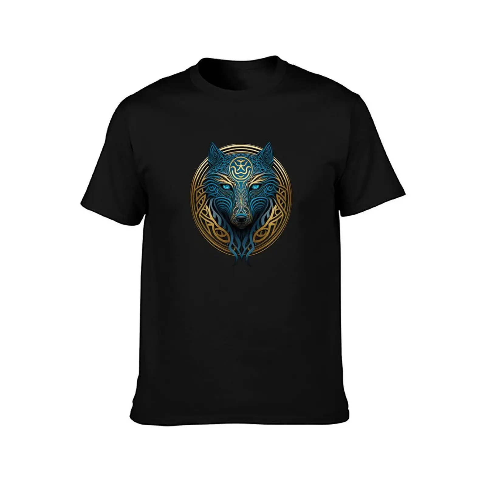 Wolf Celtic knotwork T-Shirt Outdoor Working T-Shirt