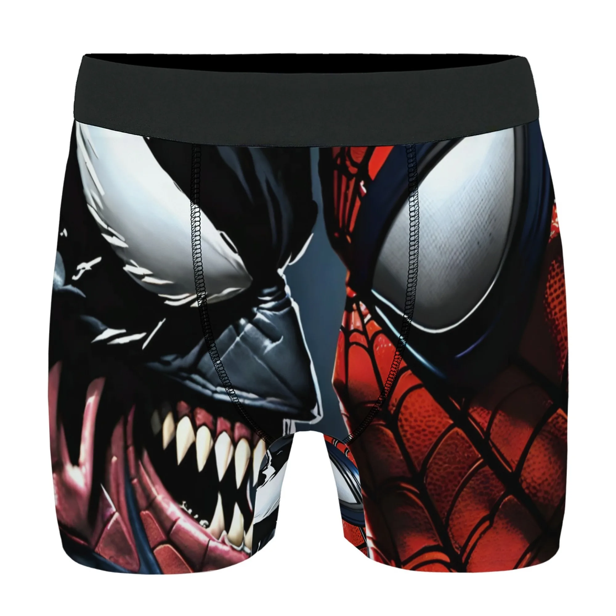 

Новинка, мужское нижнее белье в стиле ретро с изображением Человека-паука Venom, повседневный принт, мужское нижнее белье в стиле комиксов, удобные дышащие мужские шорты-боксеры в подарок