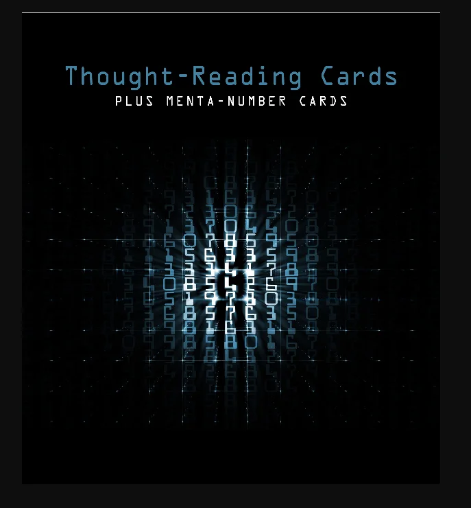 Thought Reading Cards -Magic tricks