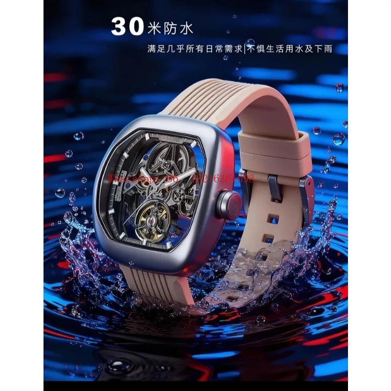 Limited Offer NEW Fashion Design Men's Watch Business Waterproof Hollow Simple Mechanical Watch