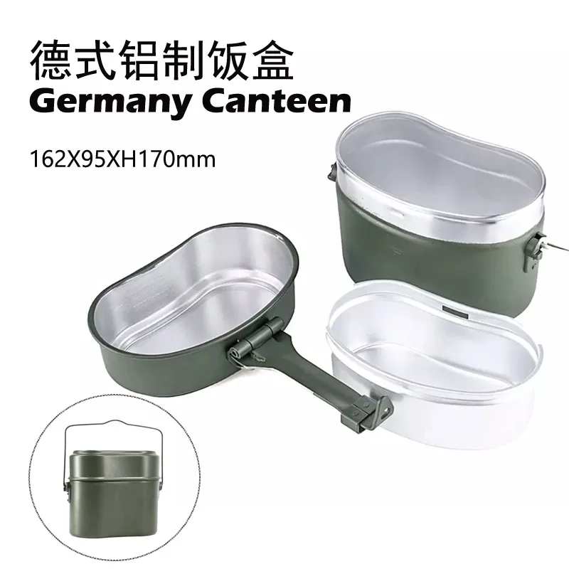 Multifunctional Mess Tin Cookware Bento Box Lunch Container for Camping Picnic Outdoor Fishing Backpacking Lunch Box Metal Pot