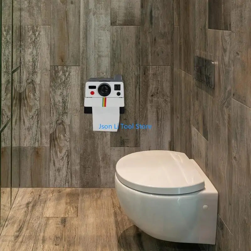 

Y08D WC Tissue Box for Creative Toilet Roll Camera Paper Holder Bathroom Retro Decor Napkins