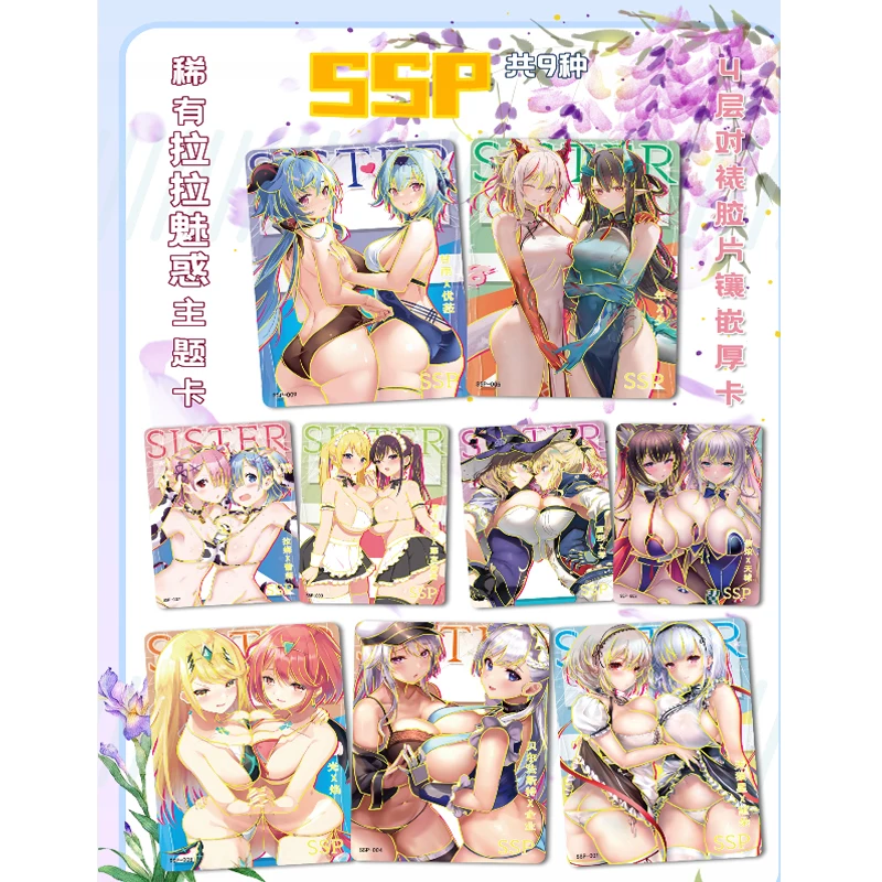 2023 New Senpai Goddess Heaven Cards Metal Cards Girl Party Booster Box Rare Collection Card Children\'s Toy Gift